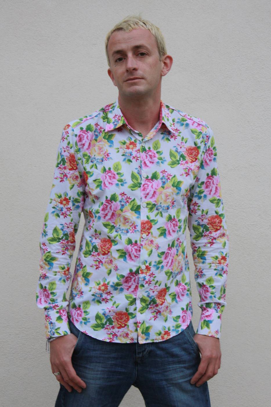 chemise a fleur homme