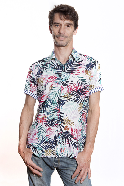 Camisa hombre manga corta Bambú BAÏSAP