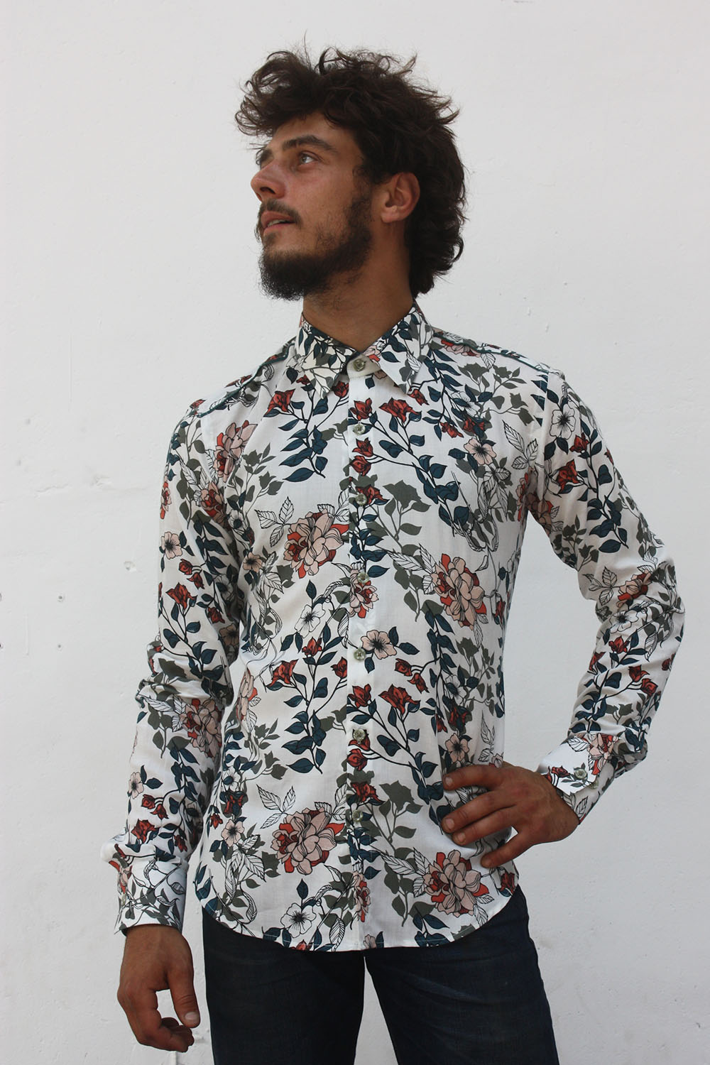 chemise fleurie