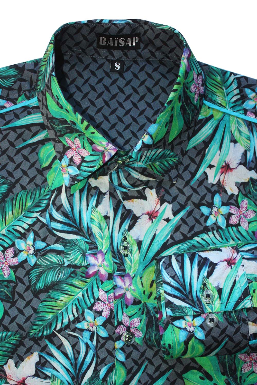 Hawaii Hemd Langarm Reiskorn Baisap