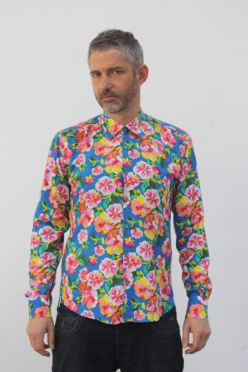 Boquilla Querido Rama Camisa flores hombre - 70s - BAÏSAP