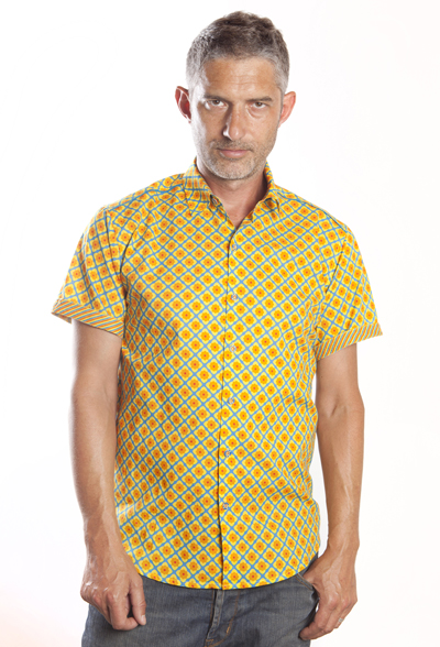 Baïsap - Camisas playeras - Narciso - Camisas manga corta entalladas de algodón ligero