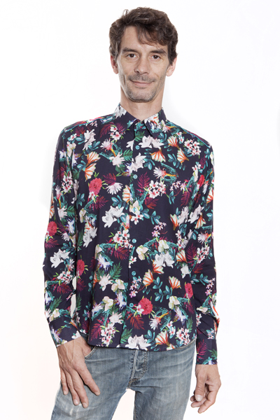 Baïsap - Camisa multicolor - Franchipán - Camisa color berenjena estampada floral