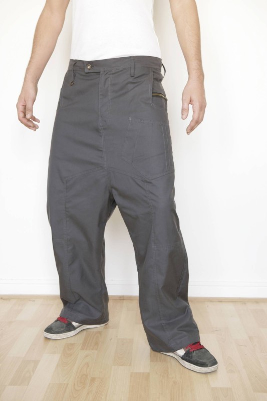 Baïsap - Grau Tiger Hose - Haremshose für Herren