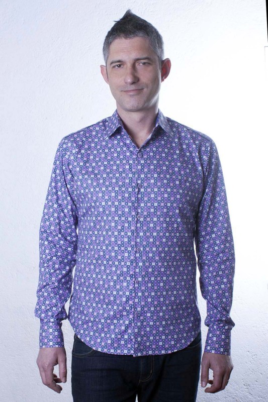 Baïsap - Hemd Blumen - Grafisch - Popeline hemd, slim Fit