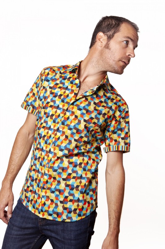 Baïsap - Vintage kurzarm Hemd Herren - Karo hemden kurzarm slim fit