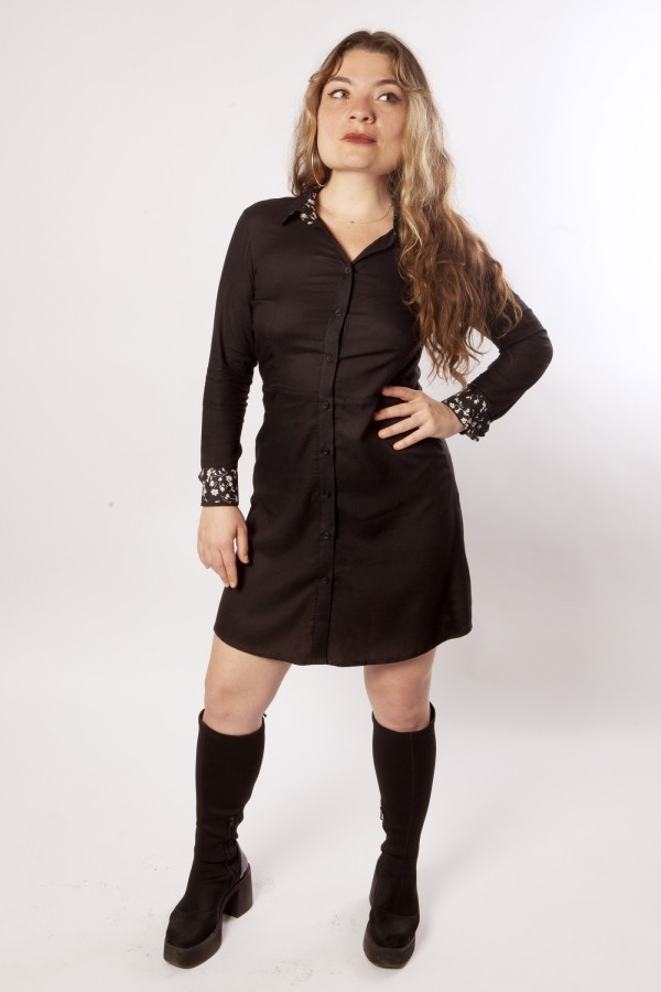 Robe chemise Noire 