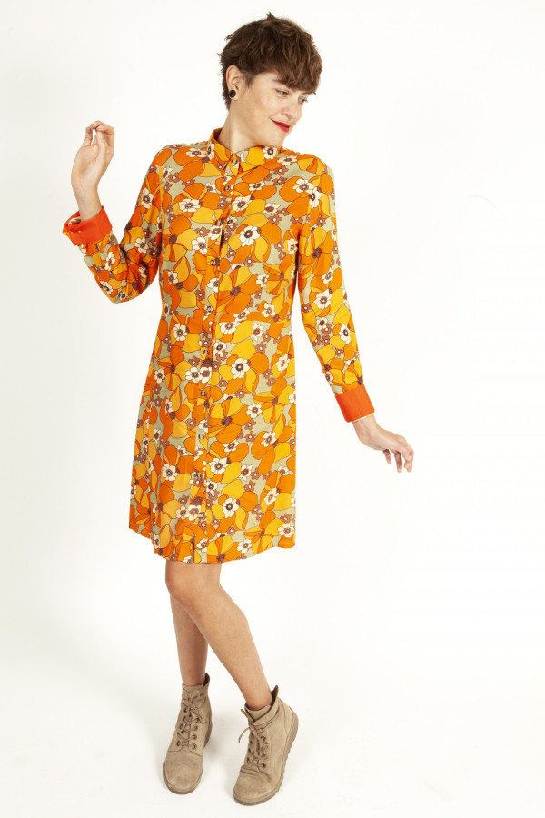 Robe chemise Orange 