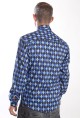 Baïsap - Blue argyle shirt - Jacquard