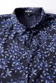 Baïsap - Blusa negra con flores - Miosotis 