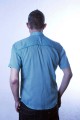 Baïsap - Floral shirt, short sleeve - Turquoise