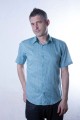 Baïsap - Floral shirt, short sleeve - Turquoise