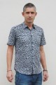 Baïsap - Chemise Leopard Gris - manches courtes