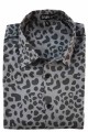 Baïsap - Chemise Leopard Gris - manches courtes