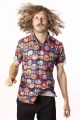 Baïsap - Kurzarmhemd Herren Blumen - Geometrisch 