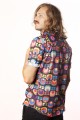 Baïsap - Kurzarmhemd Herren Blumen - Geometrisch 