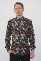 Baïsap - Chemise imprimée homme - Triangles Sombres