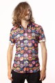 Baïsap - Kurzarmhemd Herren Blumen - Geometrisch 