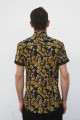 Baïsap - Camisas de flores manga corta - Flor de Cerezo Dorado