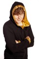 Baïsap -  Black and gold hoodie mens