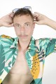 Baïsap - Green hawaiian shirt -Tropicool