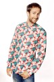 Baïsap - Camisas masculinas manga larga - Wax
