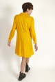 Baïsap - Robe chemise jaune moutarde - Pois 