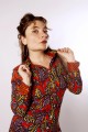 Baïsap - Vestido estampado Hojas 