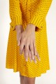 Baïsap - Robe chemise jaune moutarde - Pois 