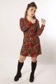 Baïsap - Vestido estampado Hojas 
