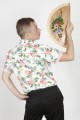 Baïsap - Chemise fleurie manche courte - Ipomée 