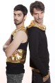 Baïsap -  Black and gold hoodie mens