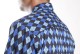 Baïsap - Blue argyle shirt - Jacquard