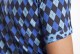Baïsap - Camisa de rombos manga corta - Jacquard Azul